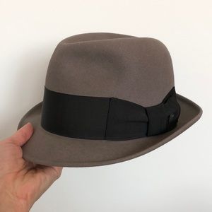 Vintage Dove Grey Fedora